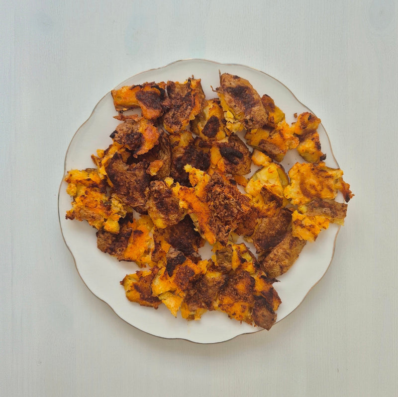 Crispy smashed potatoes